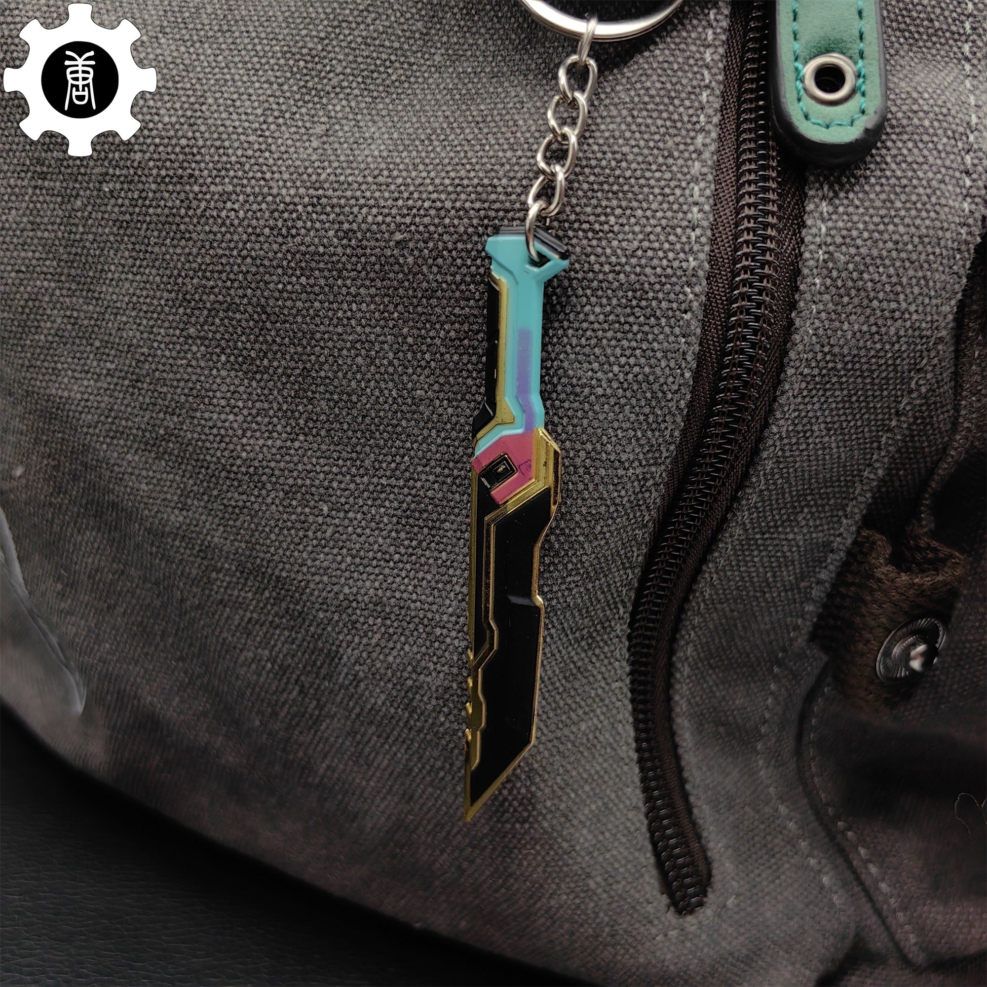 Tiny Glitchpop Dagger Metal Keychain - Tophatter Daily Deals