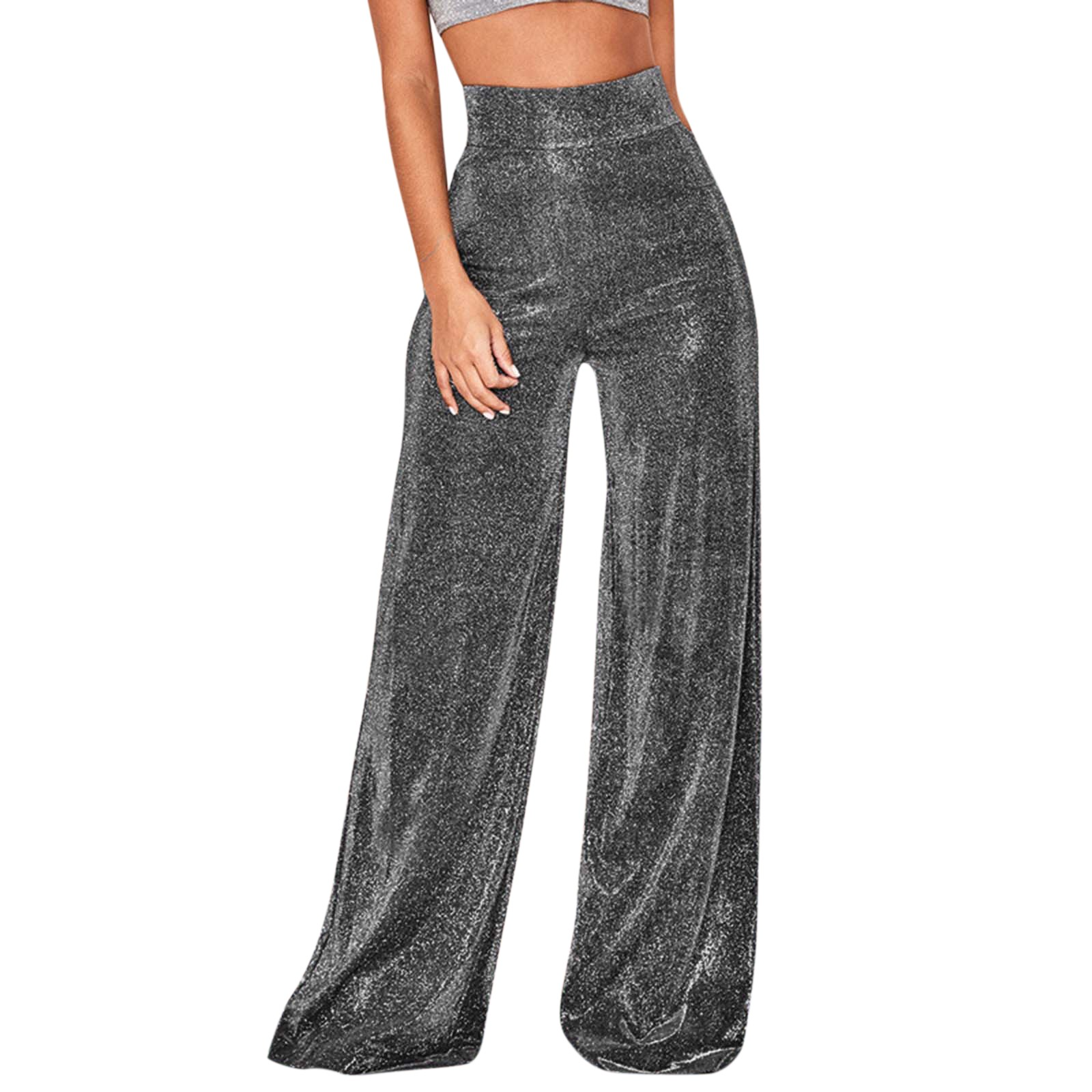 Breathable women’s flared pants – comfortable fit, high-quality fabric, for special occasions flared trousers - Tophatter Daily Deals