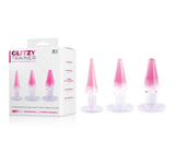 Glitzy Trainer 3 in 1 Dong 5 Inch Kit Pink with 3 Graduated Sizes and Two Tone Color > Sex Toys > Dilators - Tophatter Daily Deals