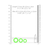 Ouch! Glow in the Dark 3 Piece Cockring Set - Tophatter Daily Deals