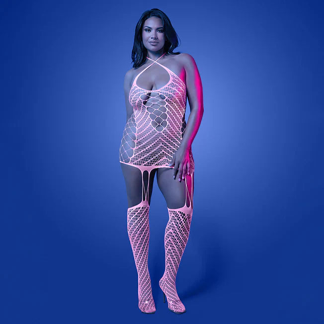 Glow Metamorphic Pink Bodystocking - Queen Size - Tophatter Daily Deals
