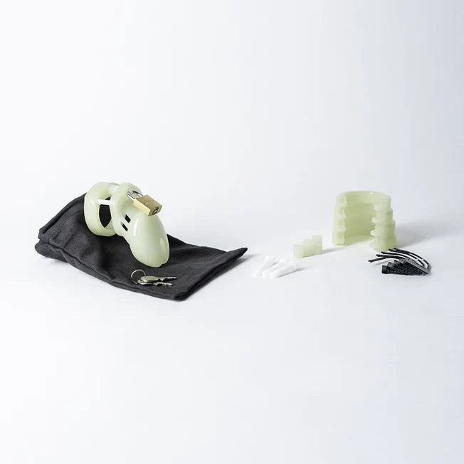 CB-6000S 2.5" Glow In The Dark Chastity Cage Kit - Tophatter Daily Deals