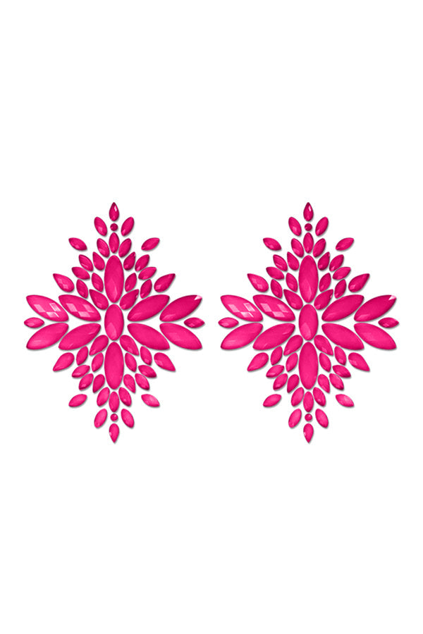 Glow In The Dark Neon Pink Crystal Jeweled Pasties - Tophatter Daily Deals