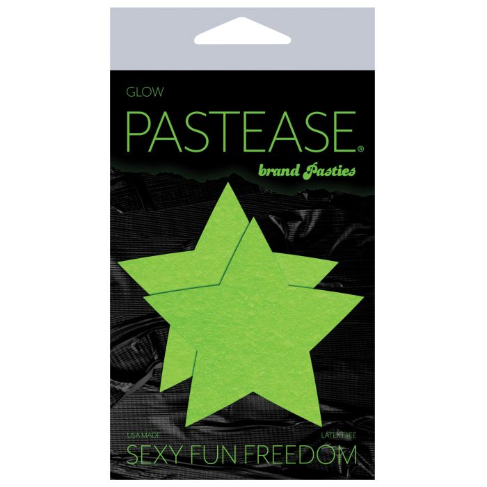 Glow In The Dark Green Star Pasties - Tophatter Daily Deals