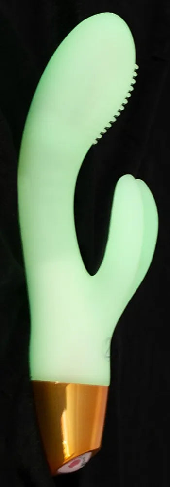 Glow in the Dark Rabbit Dual Stimulator Vibrator - Tophatter Daily Deals