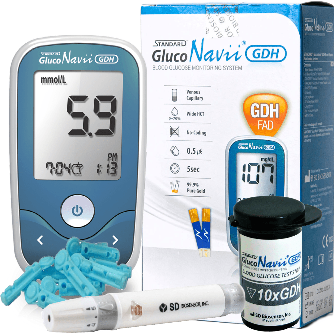 Best Glucose Monitor UK - Blood Sugar Meter Glucose Monitor Starter Testing Kit for Diabetes Personal Care - Tophatter Daily Deals