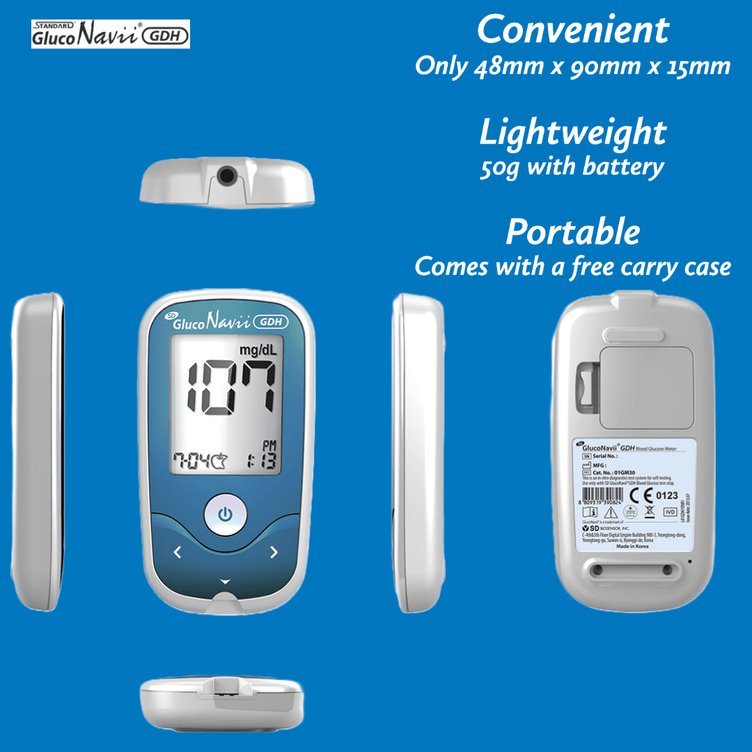 Best Glucose Monitor UK - Blood Sugar Meter Glucose Monitor Starter Testing Kit for Diabetes Personal Care - Tophatter Daily Deals