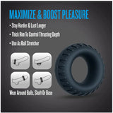 Performance Plus Traction (Black) – Premium Textured Cock Ring > Cock Ring > Single - Tophatter Daily Deals