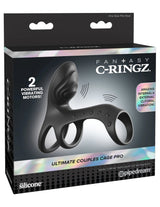 Fantasy C-Ringz Ultimate Couples Cage Pro (Black) – Dual-Motor Cock Ring > Bondage Gear > Male Chastity - Tophatter Daily Deals