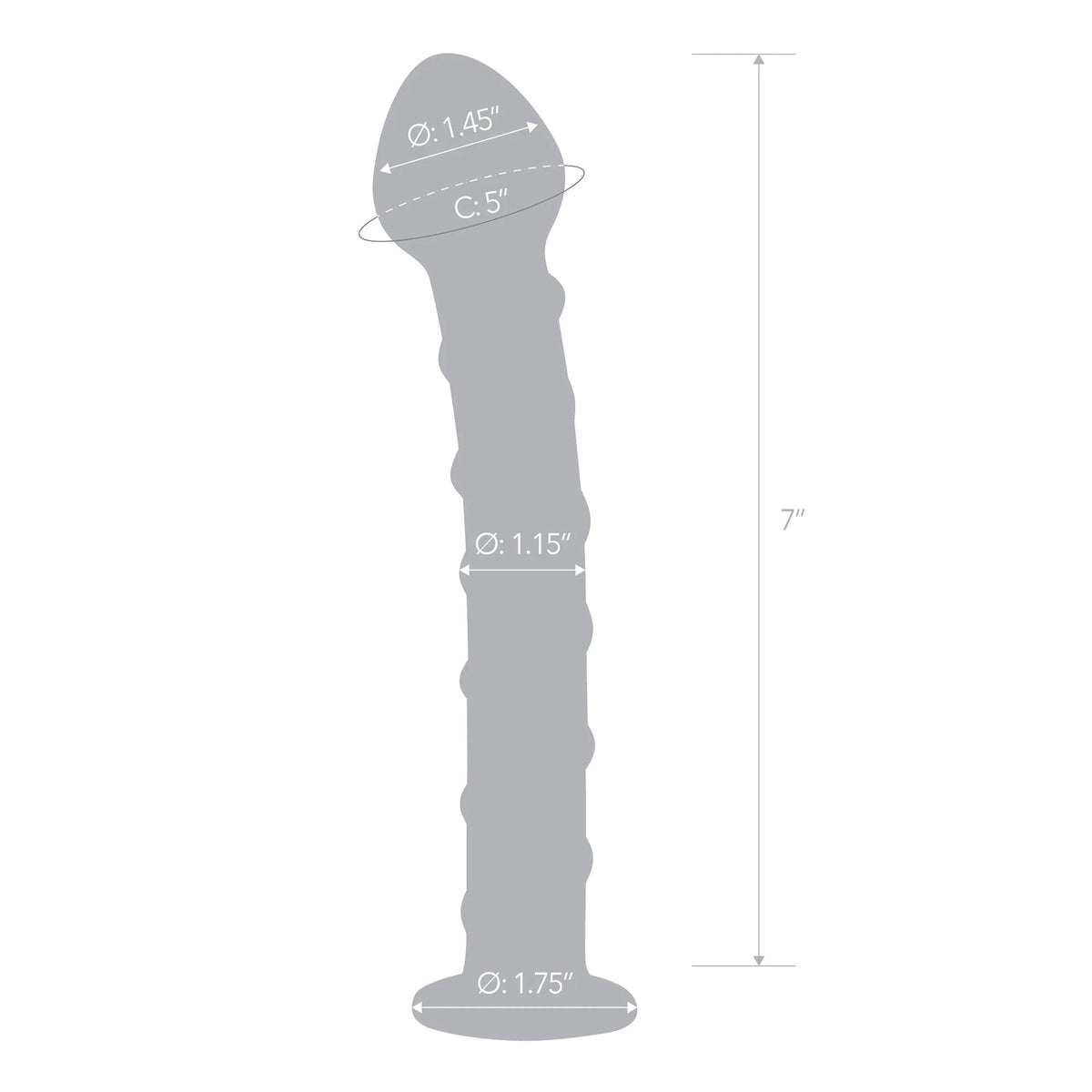 Glas 8 Inch Mr Swirly Spiral Red and Clear Glass Dildo > Glass > Dildos - Tophatter Daily Deals