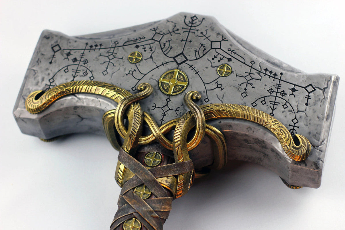 God Of War: Ragnarok - Deluxe Thor Mjolnir (Full Metal) War Hammer - Tophatter Daily Deals