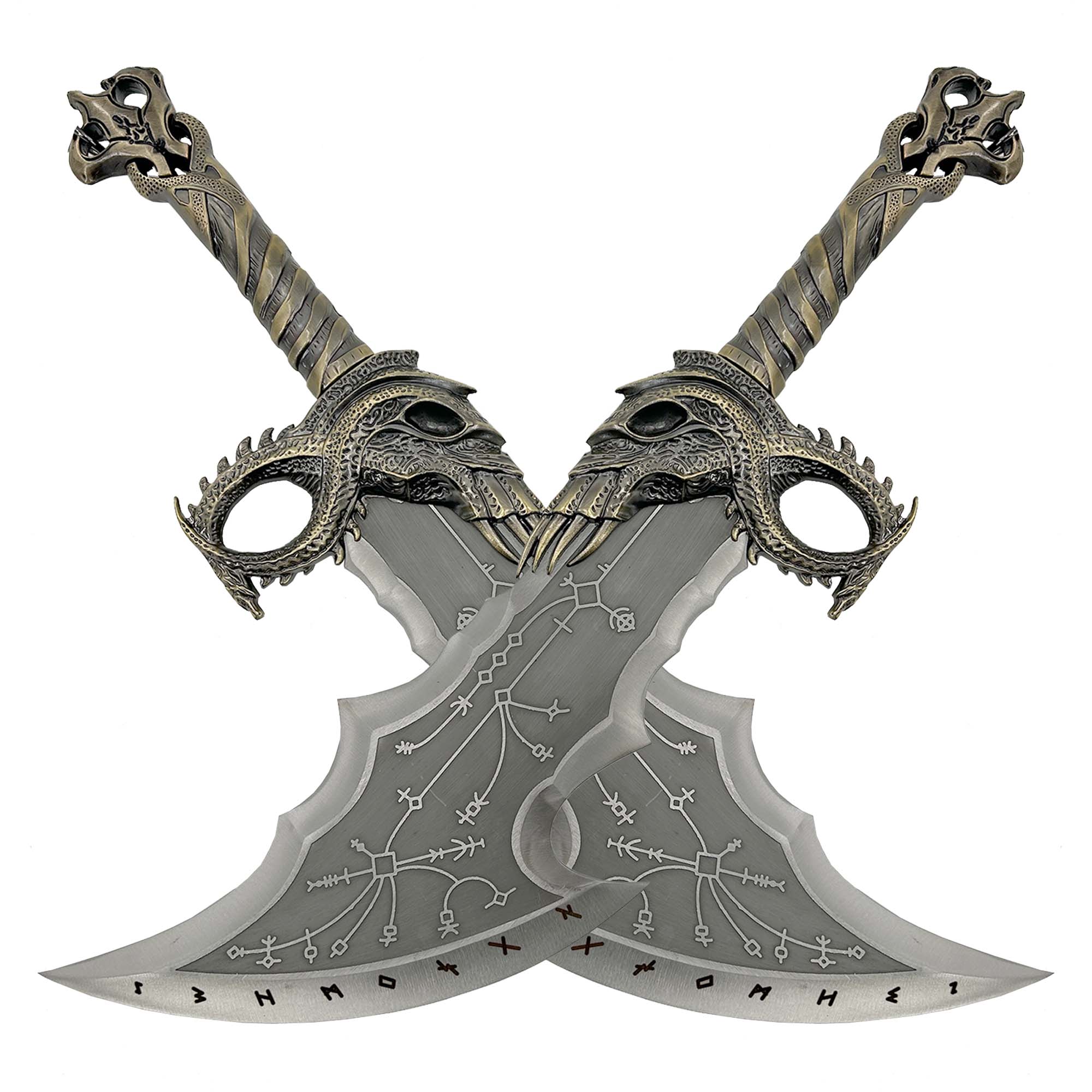 God of War Blades of Chaos with Plaque Swords - Tophatter Daily Deals