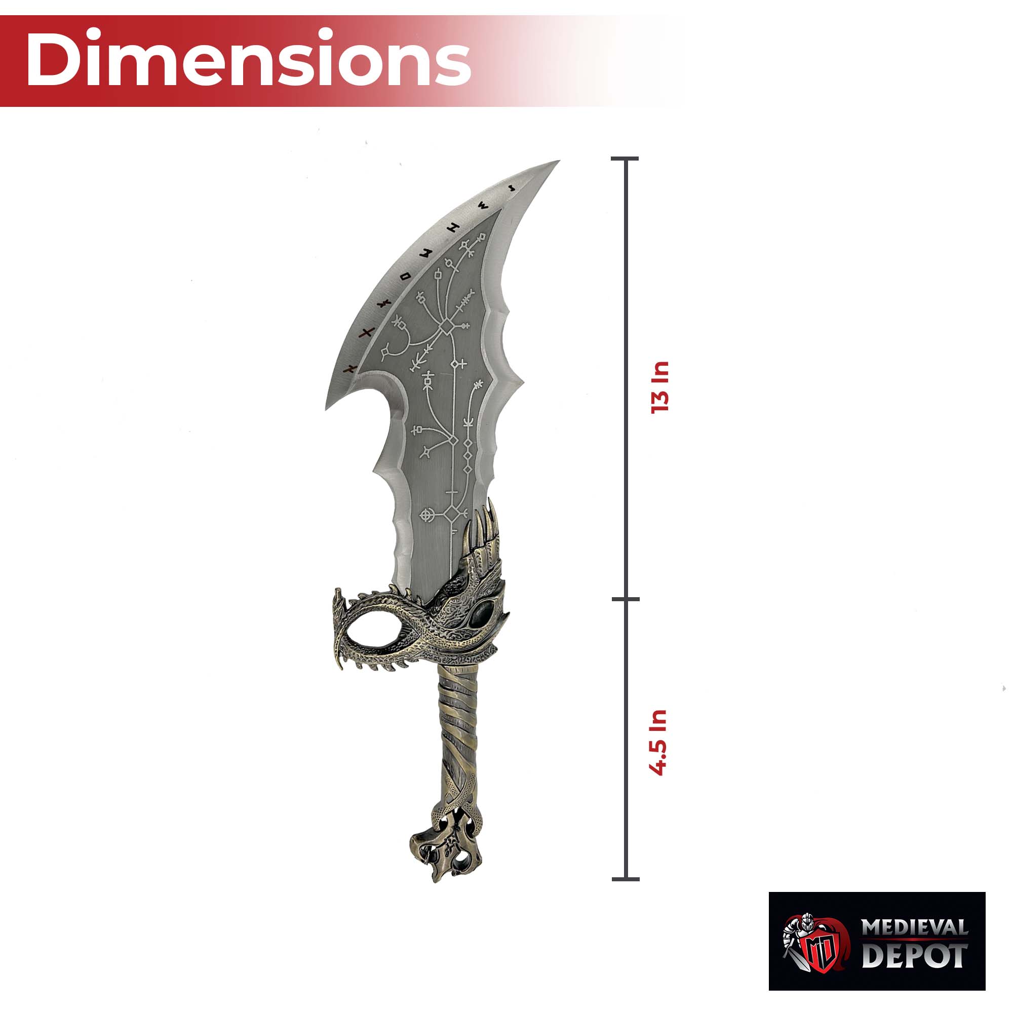 God of War Blades of Chaos with Plaque Swords - Tophatter Daily Deals