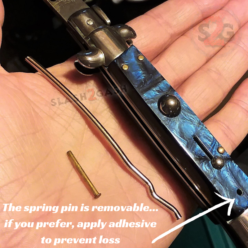 Godfather Stiletto Automatic Knife Classic Switchblade - asst. Colors Knife-Auto - Tophatter Daily Deals