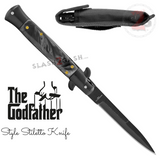 Godfather Stiletto Knife Italian Style Automatic Classic Switchblade Knife-Auto - Tophatter Daily Deals