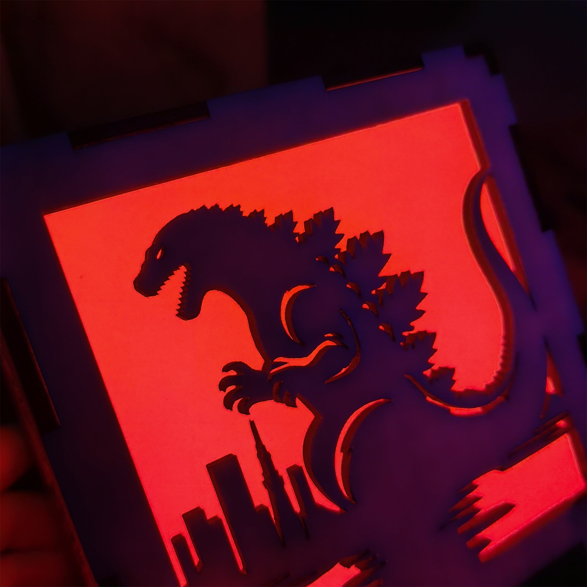 Godzilla Monster Inspired Neon Night Light - Tophatter Daily Deals