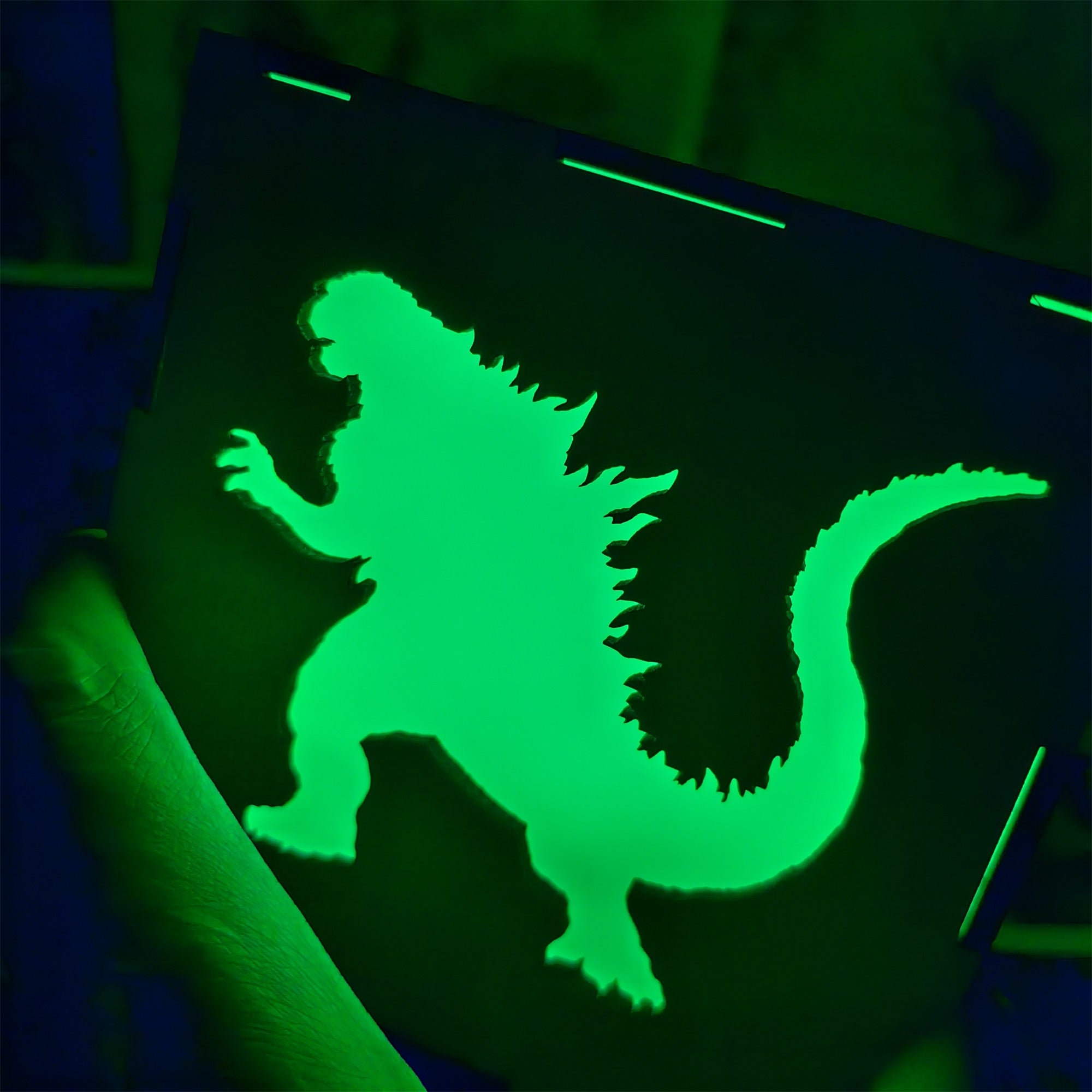 Godzilla Monster Inspired Neon Night Light - Tophatter Daily Deals