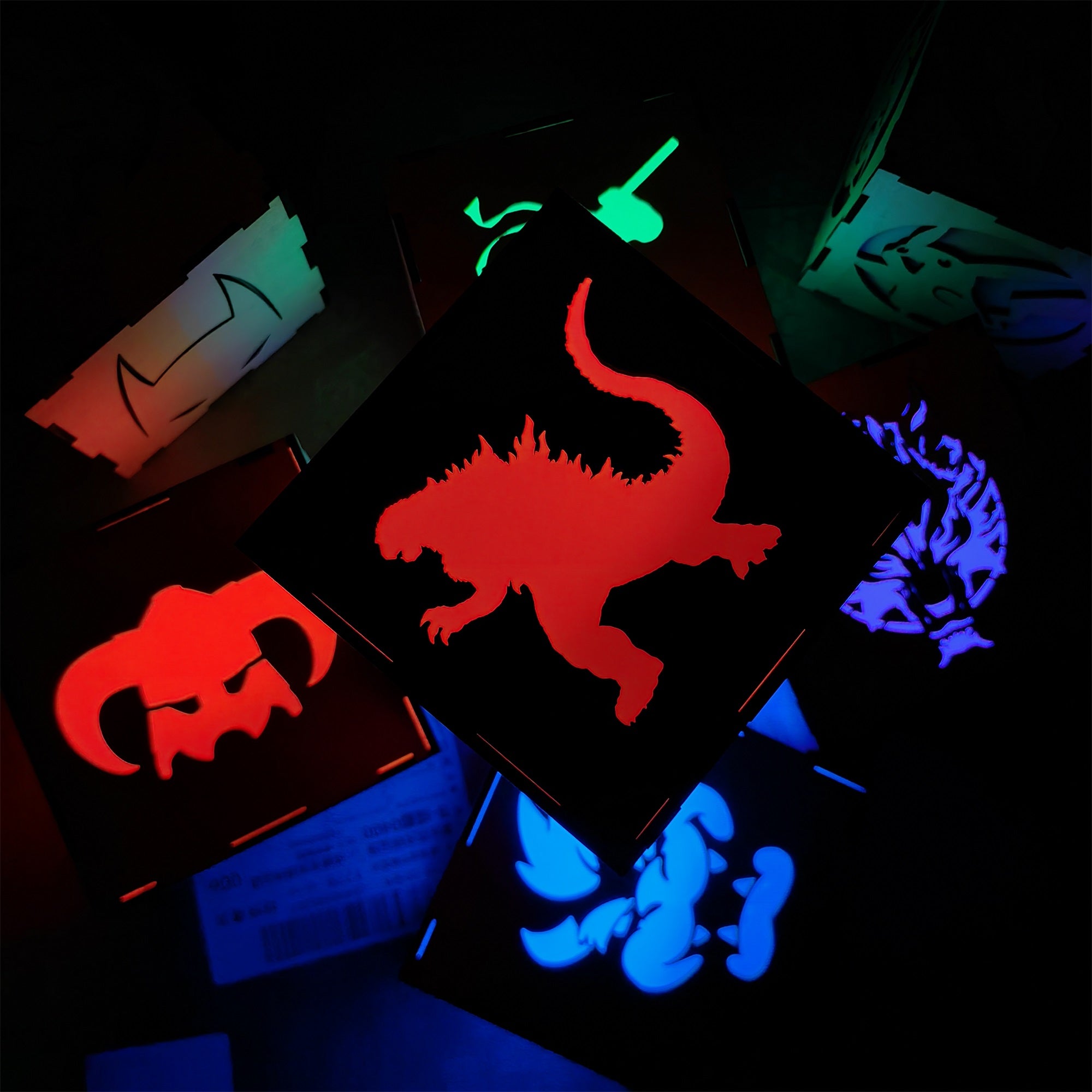 Godzilla Monster Inspired Neon Night Light - Tophatter Daily Deals