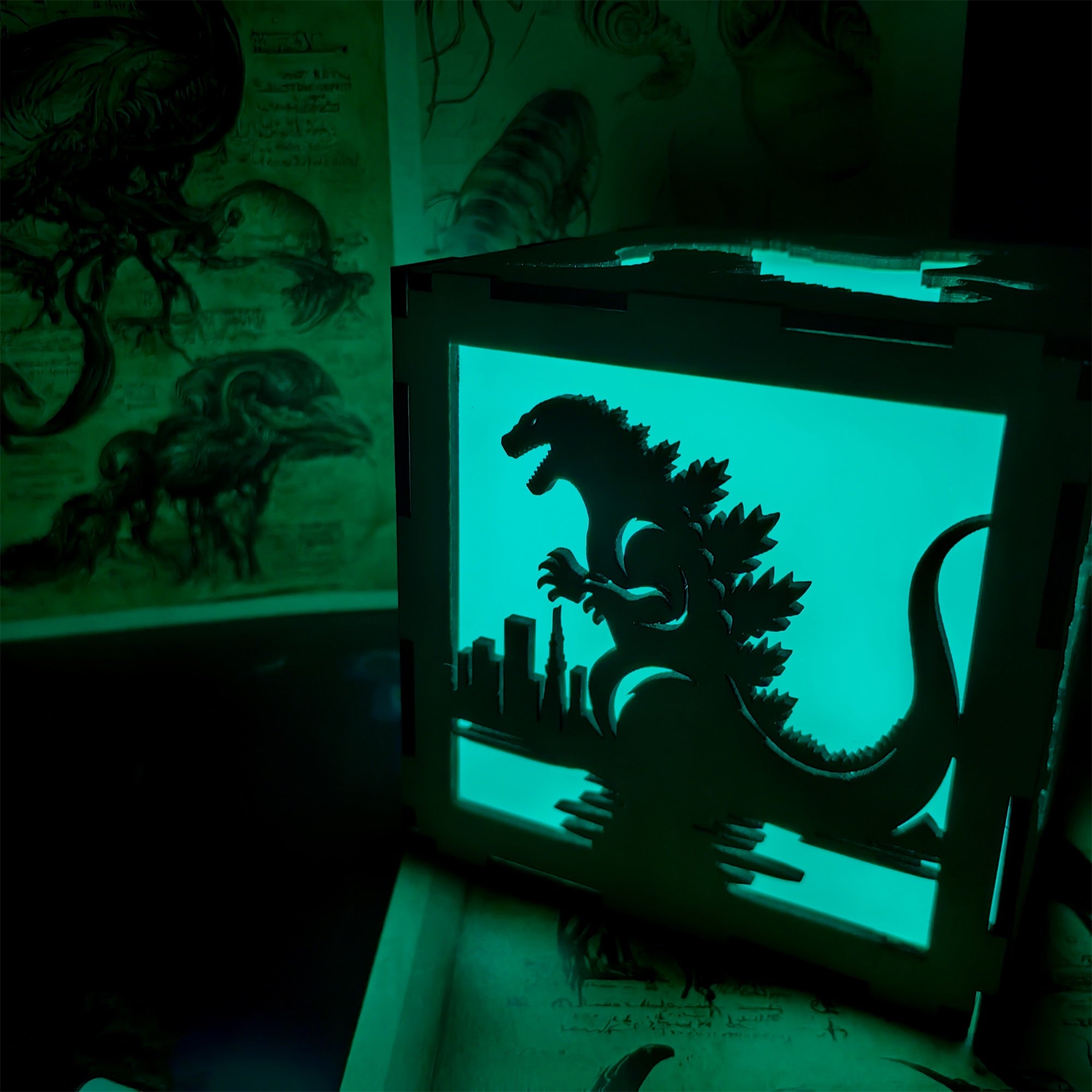 Godzilla Monster Inspired Neon Night Light - Tophatter Daily Deals