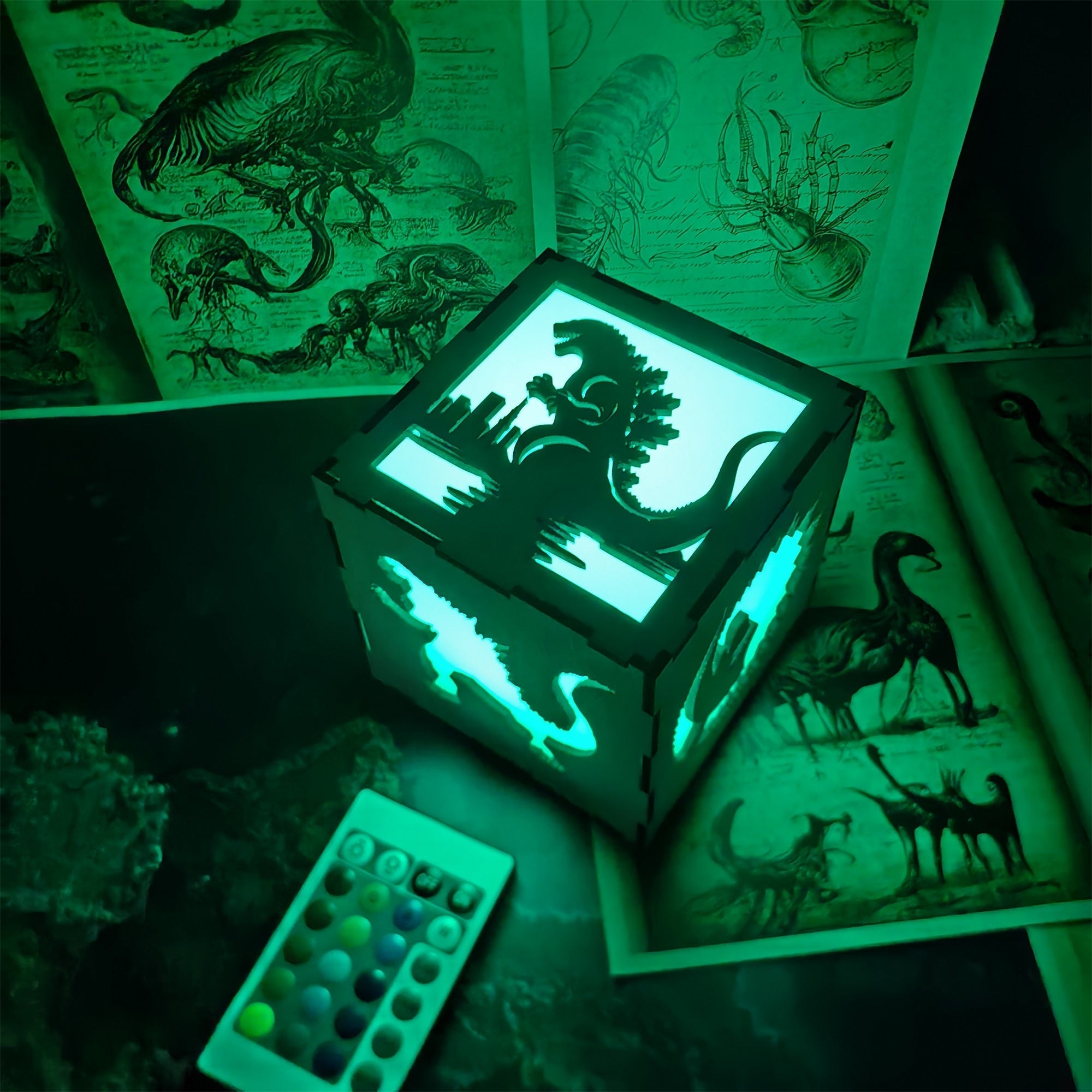 Godzilla Monster Inspired Neon Night Light - Tophatter Daily Deals