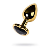 Gold Metal Anal Plug with Tourmaline Heart Crystal Small > Anal Range > Jewel Butt Plugs - Tophatter Daily Deals