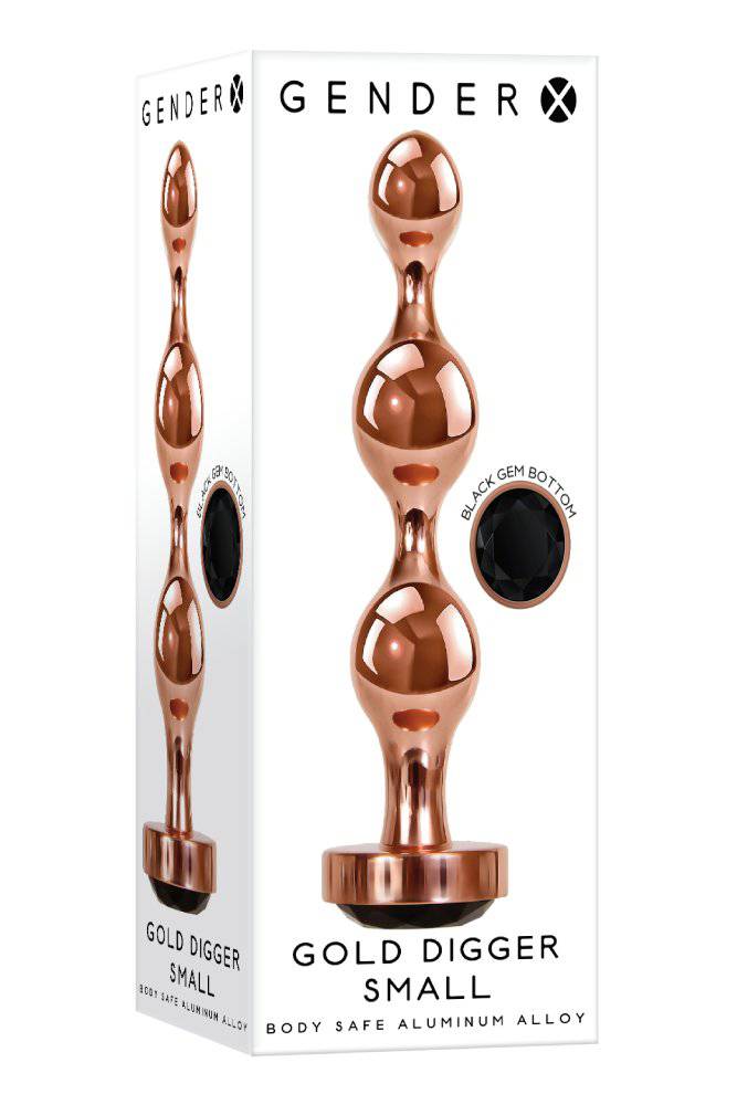 Gender X - Gold Digger Small Butt Plug - Rose Gold Sex Toy - Tophatter Daily Deals