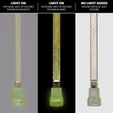 Golden Shimmer Cane: Gold Sparkles in Invisible Clear Shaft Clear Lucite Walking Canes - Tophatter Daily Deals