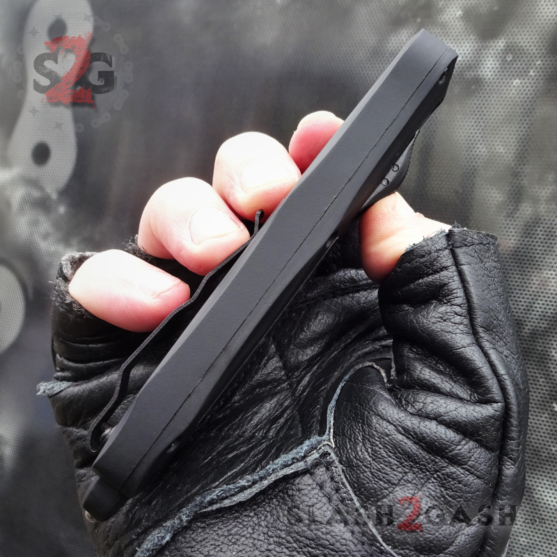 Spartan OTF Knife GOLDEN GLADIUS *Limited Edition* - Spear Serrated Knife-OTF - Tophatter Daily Deals