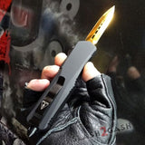 Gold Recon OTF Knife D/A Black Switchblade *Limited Edtition* Knife-OTF - Tophatter Daily Deals
