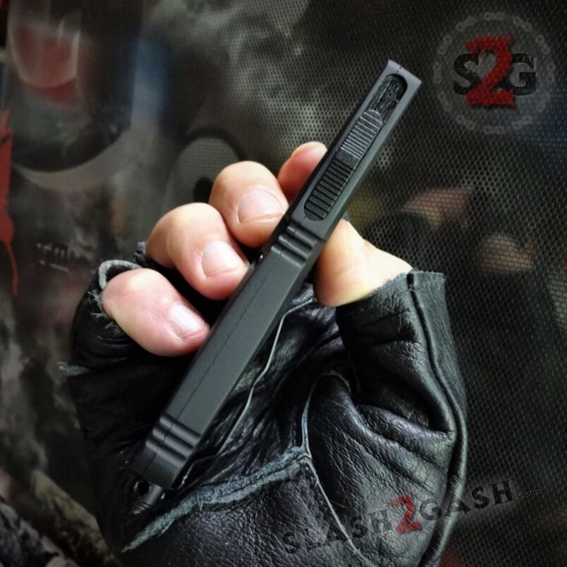Gold Recon OTF Knife D/A Black Switchblade *Limited Edtition* Knife-OTF - Tophatter Daily Deals