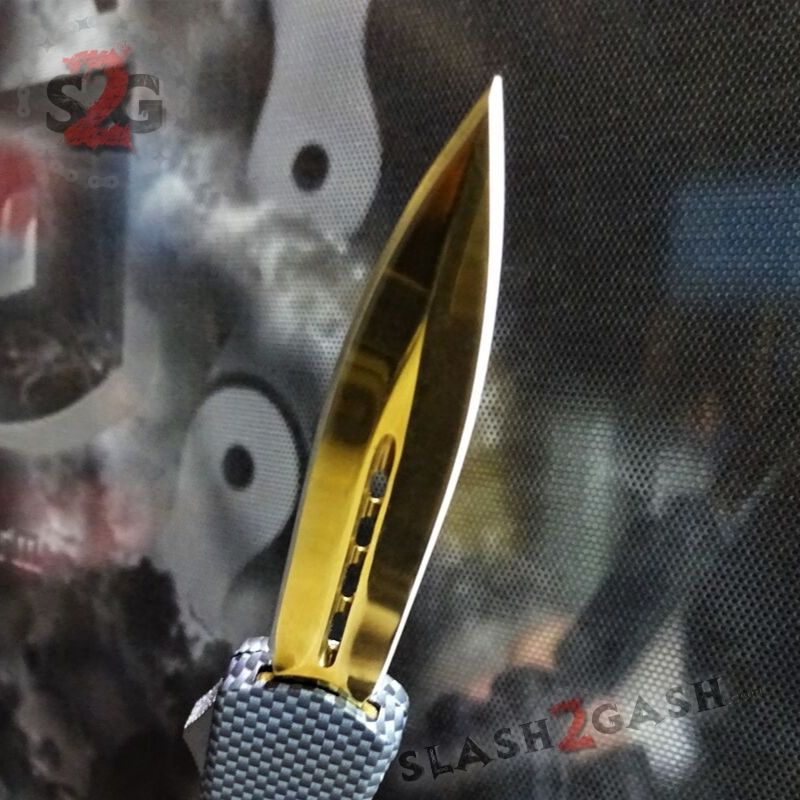 Gold Recon OTF Knife D/A Black Switchblade *Limited Edtition* Knife-OTF - Tophatter Daily Deals