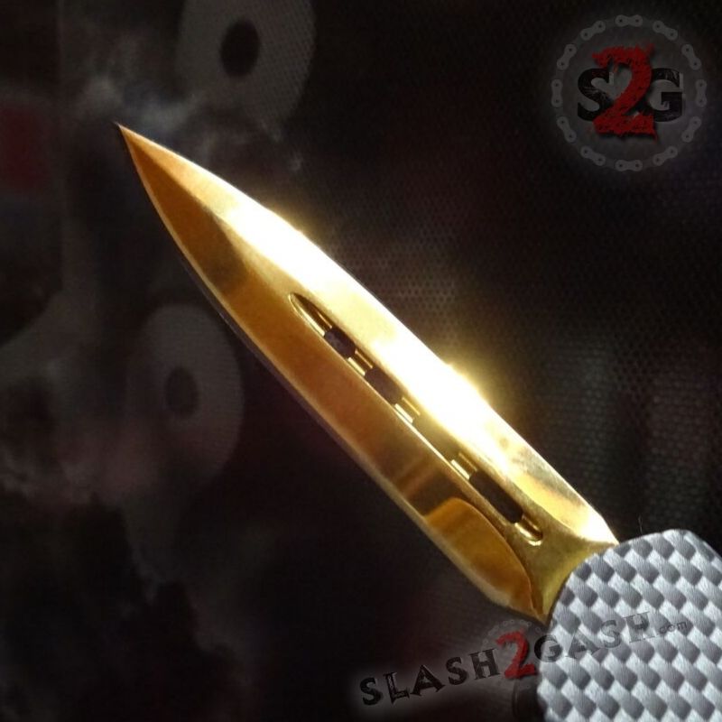 Gold Recon OTF Knife D/A Carbon Fiber Switchblade *Limited Edtition* Knife-OTF - Tophatter Daily Deals