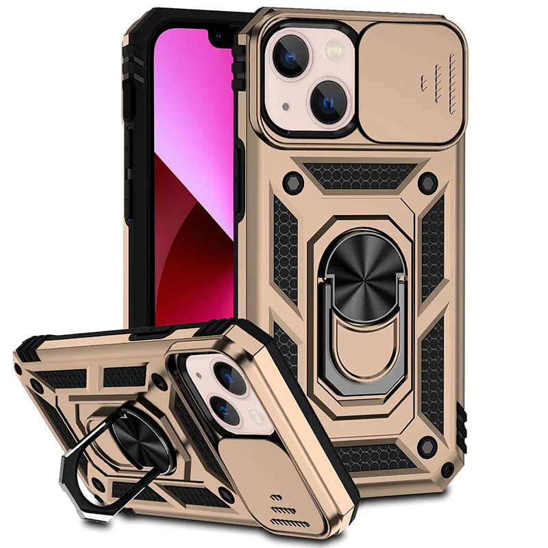 Magnetic Phone Case Rugged Ring Kickstand Fall 2025 Gold - Tophatter Daily Deals