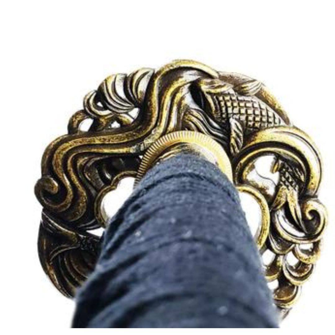 Golden Koi Elegance Handmade Katana Swords - Tophatter Daily Deals