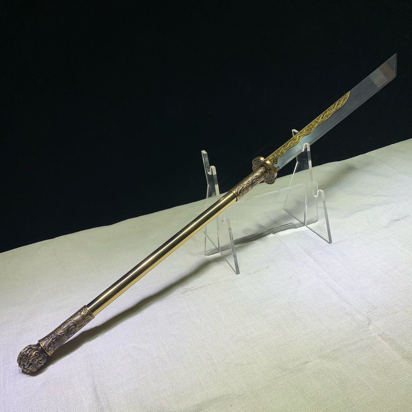 Golden Armor Integrated Mo Dao (Tang Dynasty Long-Handle Weapon) - Tophatter Daily Deals