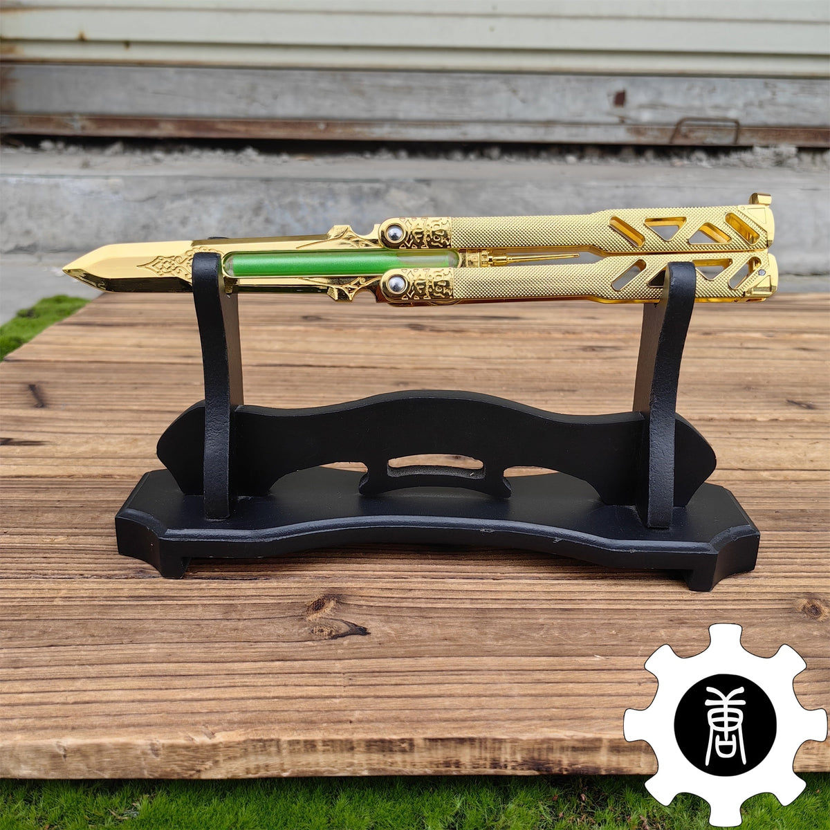 Golden Plated Octane Heirloom V3 Limit Version Heirloom & Wooden Stand - Tophatter Daily Deals