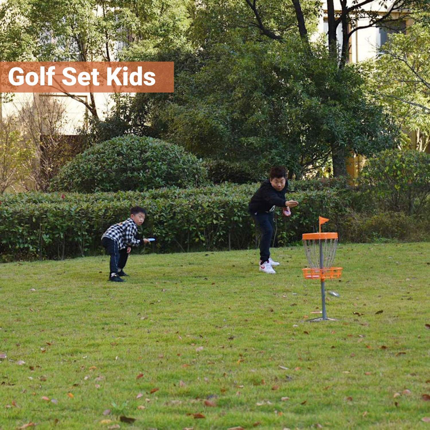 Disc Golf Baskets - Mini Discs Golf Basket with Frisbees, Outdoor Toys, Gift for Kids, Child-Friendly, Gift for Kids Indoor Games - Tophatter Daily Deals