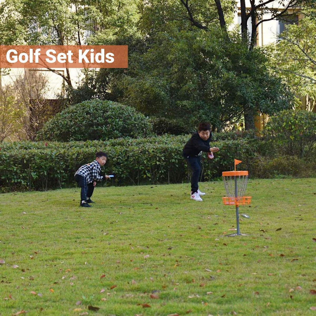 Disc Golf Baskets - Mini Discs Golf Basket with Frisbees, Outdoor Toys, Gift for Kids, Child-Friendly, Gift for Kids Indoor Games - Tophatter Daily Deals