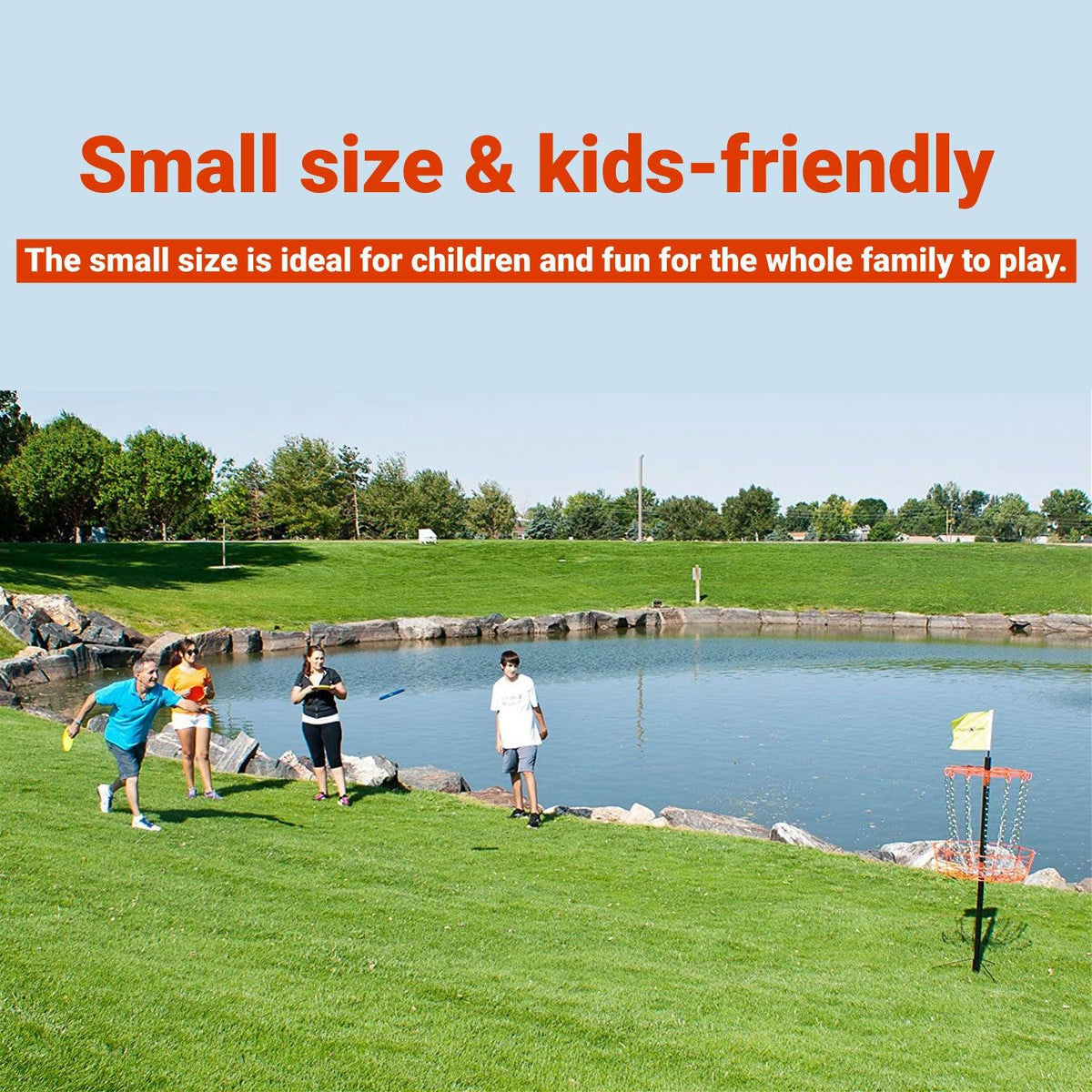 Disc Golf Baskets - Mini Discs Golf Basket with Frisbees, Outdoor Toys, Gift for Kids, Child-Friendly, Gift for Kids Indoor Games - Tophatter Daily Deals
