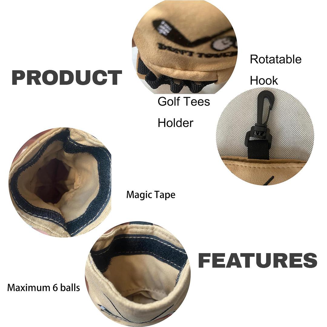 Golf Valuables Pouch UK - Golf Ball Bag Pouch Holder Organizer Case Gifts for Outdoor Sports Men Women Sports & Outdoor - Tophatter Daily Deals