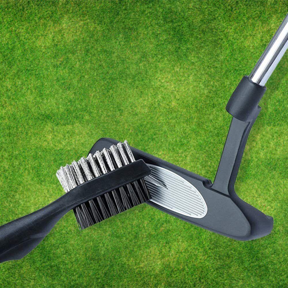 Golf Club Cleaners - Golf Club Brush Cleaning Tool Groove Cleaner Hook To Bag For Iron Wood Clubs Golf - Tophatter Daily Deals