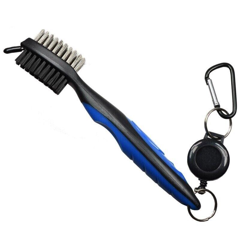 Golf Club Cleaners - Golf Club Brush Cleaning Tool Groove Cleaner Hook To Bag For Iron Wood Clubs Blue Golf - Tophatter Daily Deals