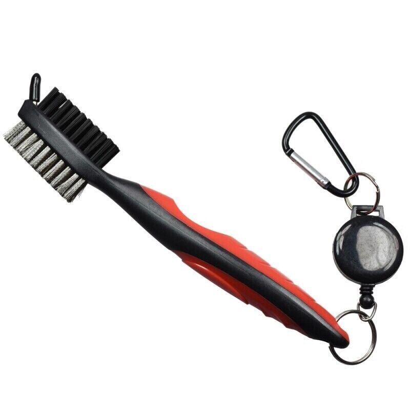 Golf Club Cleaners - Golf Club Brush Cleaning Tool Groove Cleaner Hook To Bag For Iron Wood Clubs Red Golf - Tophatter Daily Deals