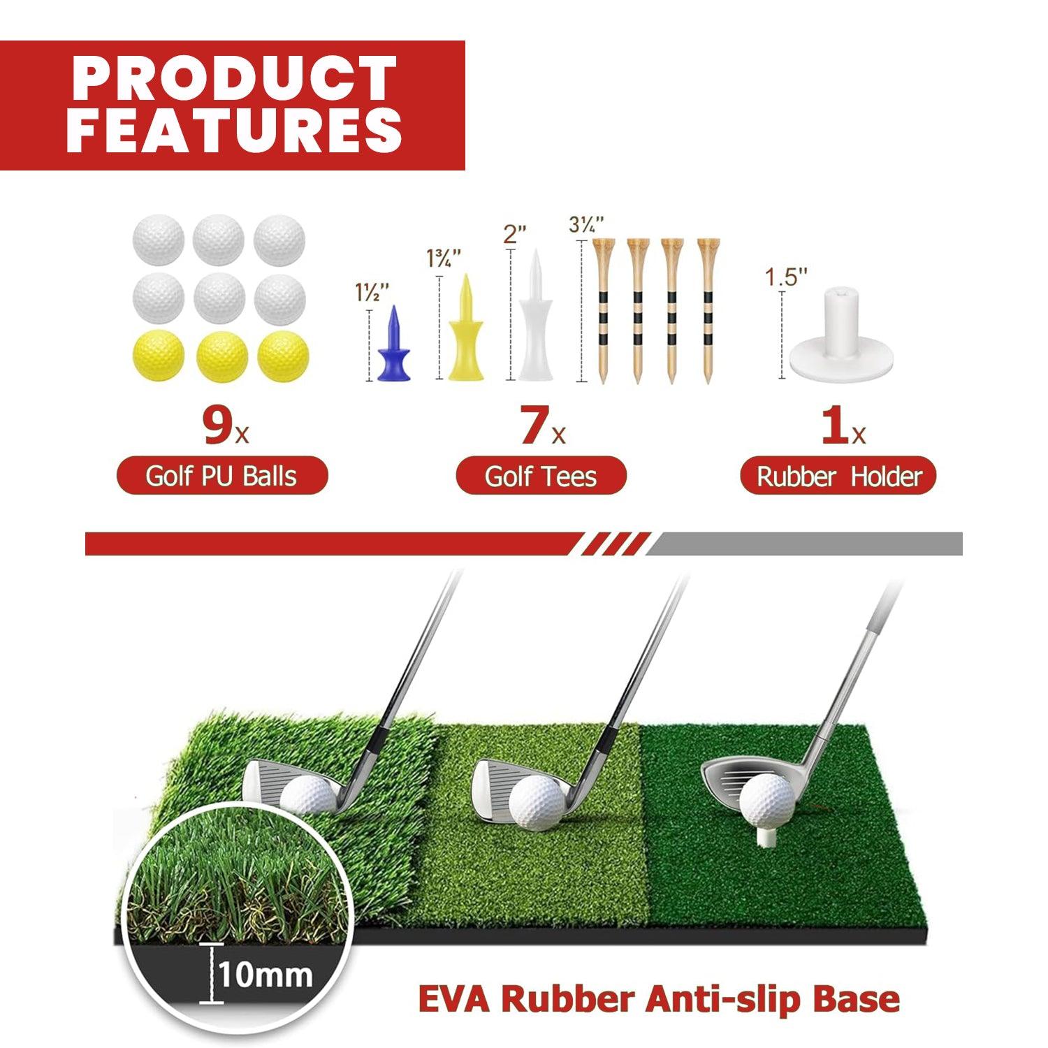 Golf Hitting Net - 2M Large Golf Practice Net Hitting Nets Driving Netting Chipping Cage Training Sports - Tophatter Daily Deals
