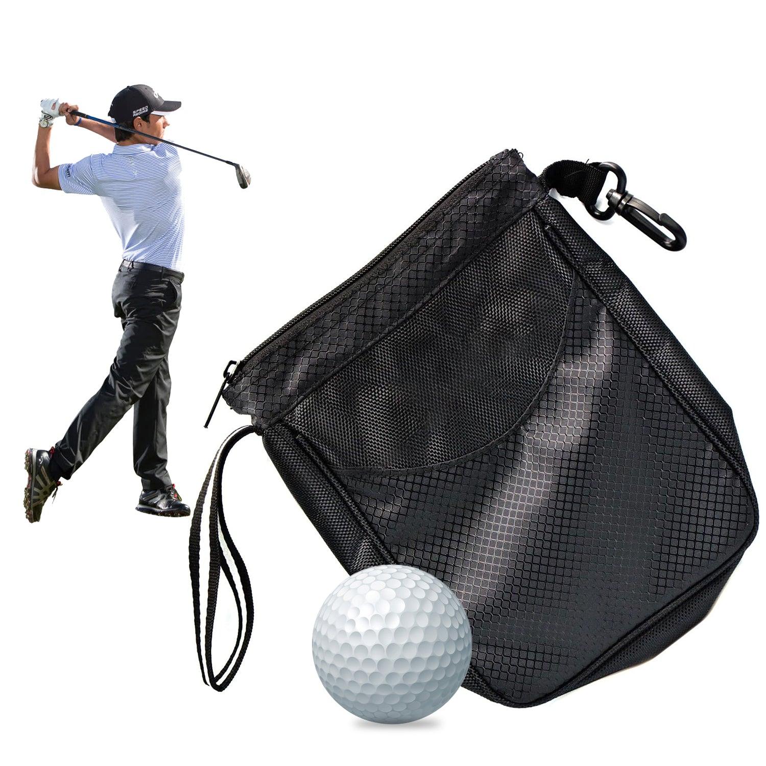 Golf Ball Bag - Multi-pocket Golf Ball Storage Pouch Bag Clip Valuable Golf Tee Pouch Bag Holder Sports & Outdoor - Tophatter Daily Deals