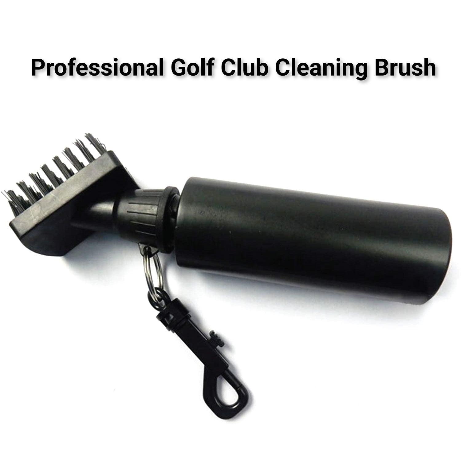 Golf Club Cleaning Brush - Golf Club Brush Groove Cleaner with Built-in Water Spray & Retractable Keychain Golf - Tophatter Daily Deals
