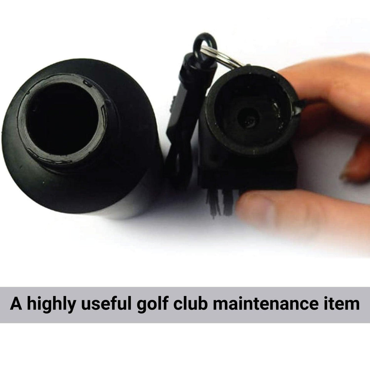 Golf Club Cleaning Brush - Golf Club Brush Groove Cleaner with Built-in Water Spray & Retractable Keychain Golf - Tophatter Daily Deals