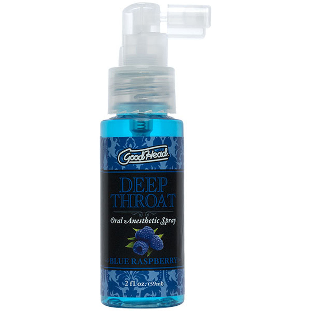 GoodHead Deep Throat Spray Raspberry – Desensitizing Spray > Lube > Oral Gels & Sprays - Tophatter Daily Deals