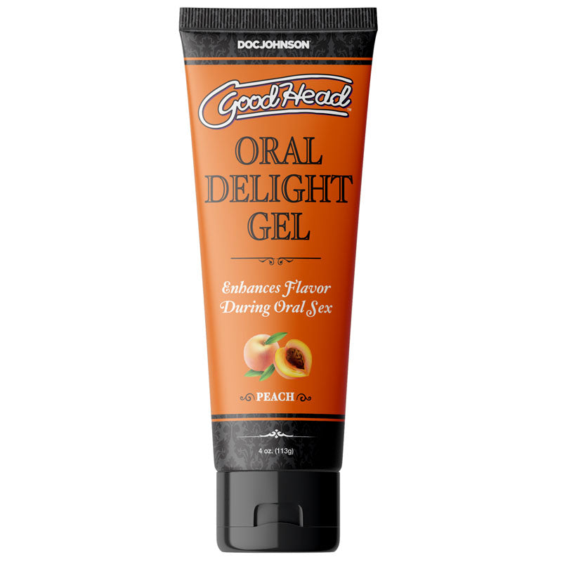 Goodhead Oral Delight Gel Peach Flavored (120 ml) – Edible Personal Lubricant > Lube > Oral Gels & Sprays - Tophatter Daily Deals