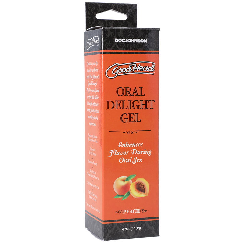 Goodhead Oral Delight Gel Peach Flavored (120 ml) – Edible Personal Lubricant > Lube > Oral Gels & Sprays - Tophatter Daily Deals